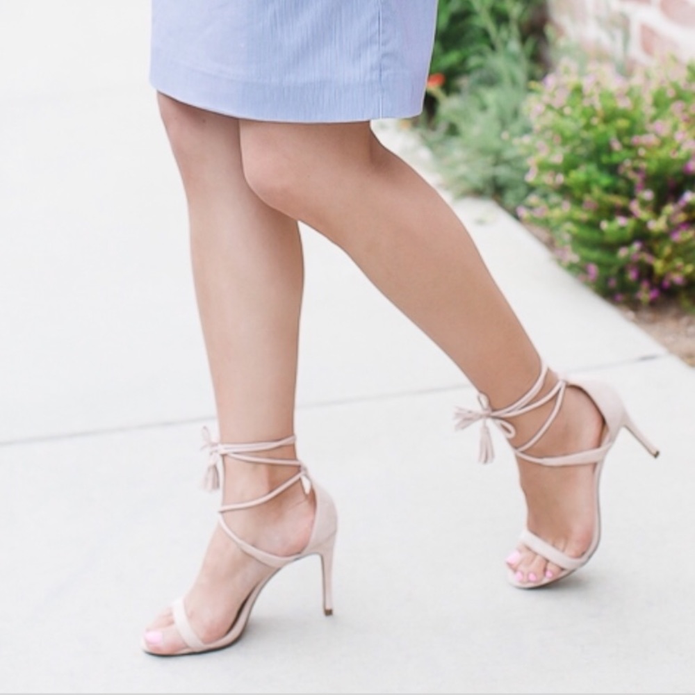 Banana republic ankle wrap heels